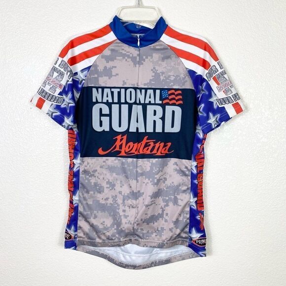 Primal Wear Women’s Montana National Guard Zip Up Cycling Shirt with Pockets - Picture 1 of 6